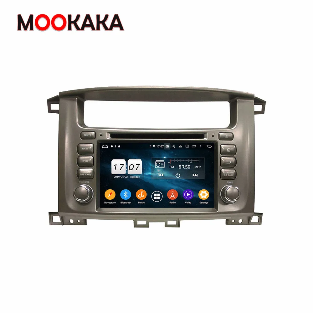 PX6 Android 10.0 4+128G Screen Car Multimedia Player for Toyota Lander Cruiser 1998 -2007 GPS Navigation Auto Stereo Head Unit