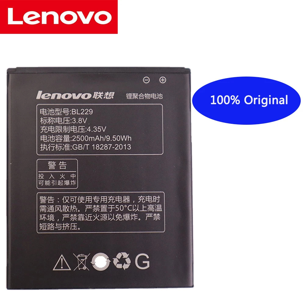 

100% NEW original BL 229 BL229 Battery For lenovo A8 A806 A808T 2500mAh High Quality Mobile Phone Backup Bateria