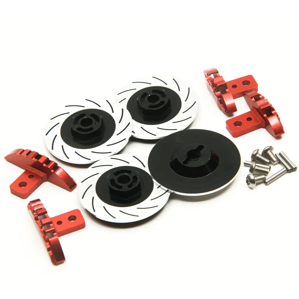 AXSPEED Aluminum Alloy Brake Disc Drive Hub Kit for 1/10 Sakura D4 D3 Simulate Brake RC Crawler Racer Car Upgrade Parts