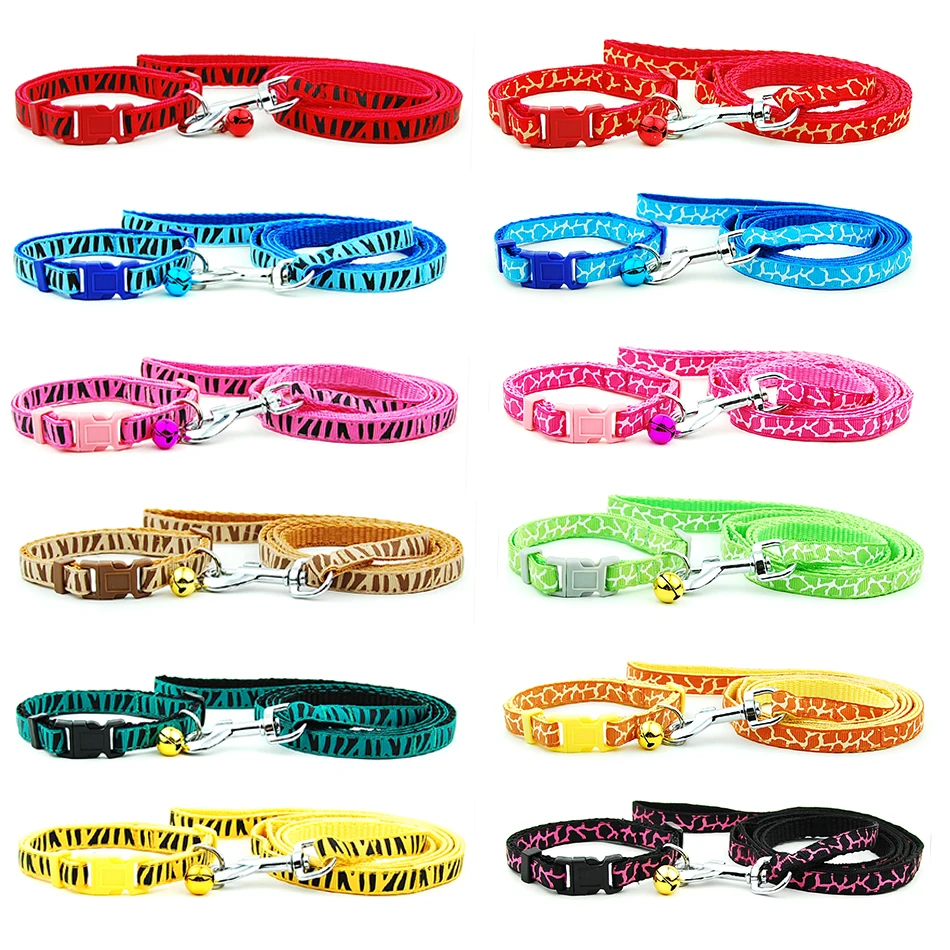 Collar de correa ajustable para perro y gato, Correa con campana para cachorro, perro pequeño para caminar al aire libre, Chihuahua, Terier,