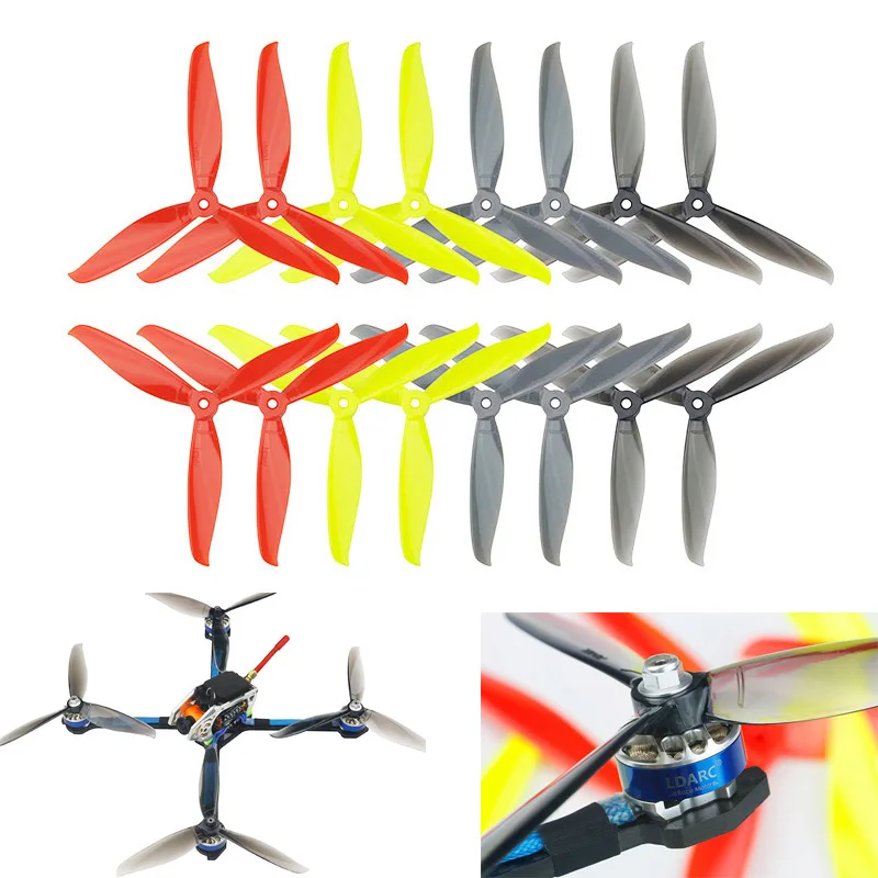 16 sztuk/partia wysokiej jakości 7040 7 Cal 3 łopatkowe śmigło 8 CW 8 CCW dla RC Drone FPV wyścigi Quadcopter DIY akcesoria części