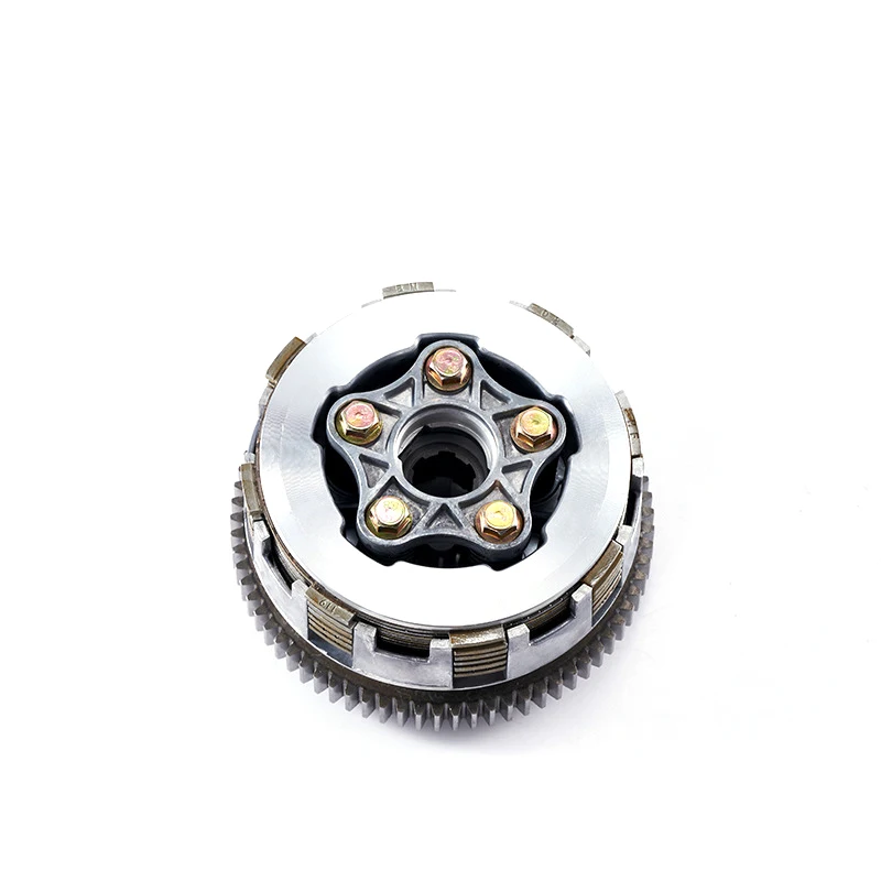 Motorcycle 5 Column Enhanced Clutch 6pcs Friction Disc Center Outer Clutch Assy for HONDA CG150 73T