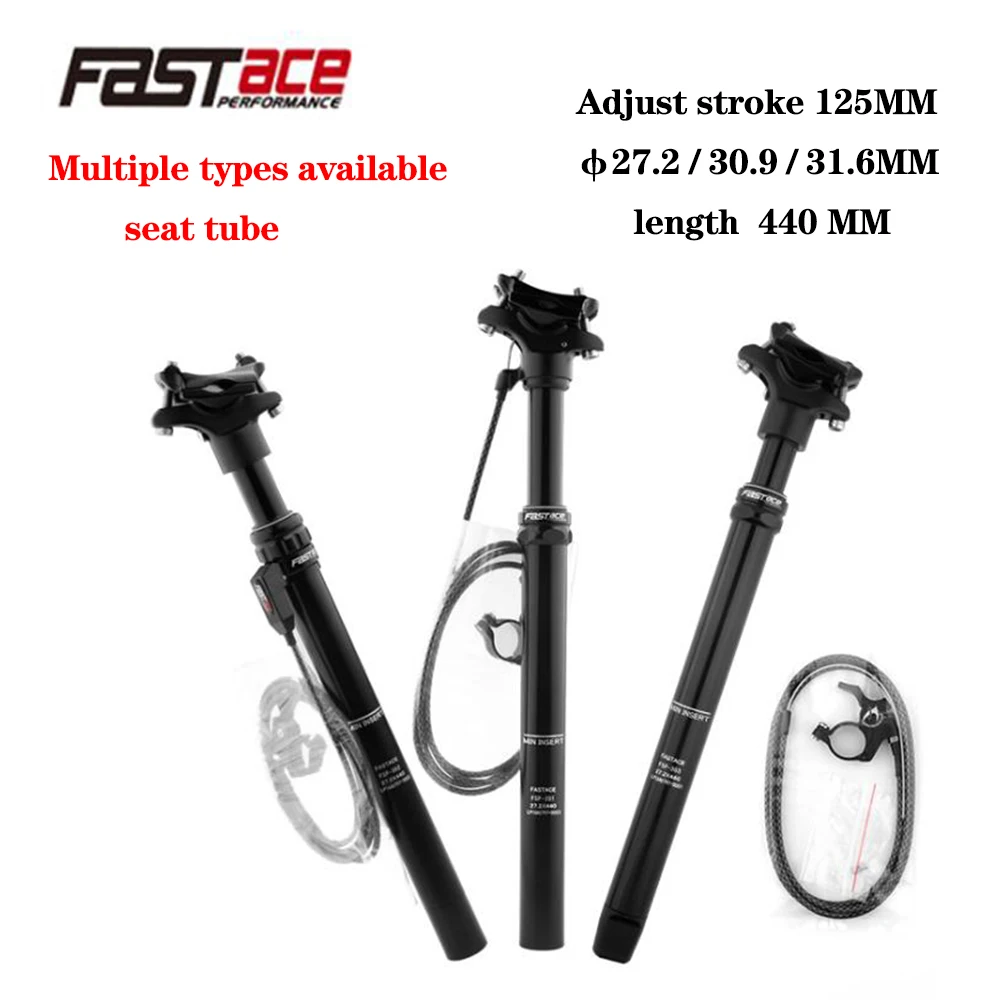 

FASTACE MTB Seatpost Tija Telescopica. 27.2/30.9/31.6 * 420MM Rapid Rebound Pneumatic Retractable Canoe Inside And Outside Line