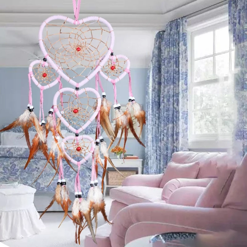 1Pc Love Heart Shape  Dream Catcher Rings Metal Craft Hoops for Dreamcatchers Wreaths Macrame Project DIY Accessories 5-20cm
