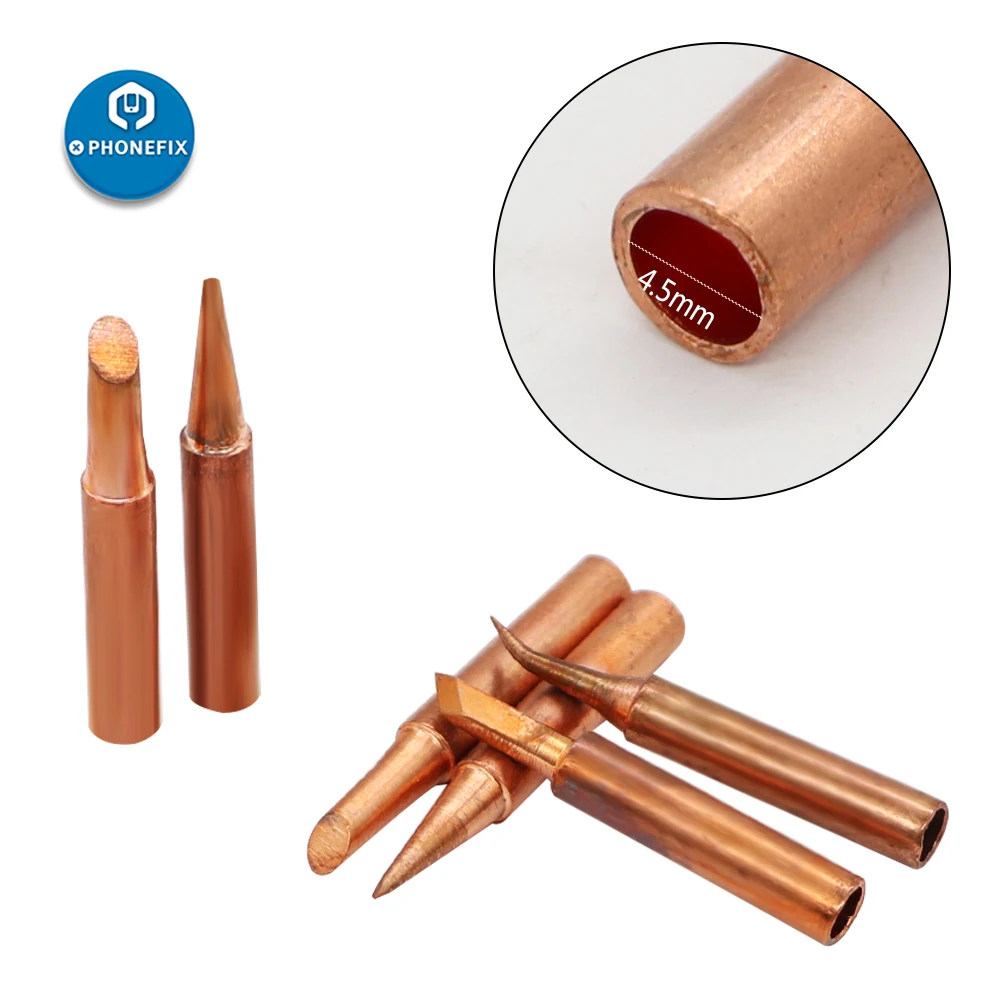 900M-T soldering welding tips Head for Hakko 936 Saike 909D 852D+ soldering rework station electric soldering iron tip