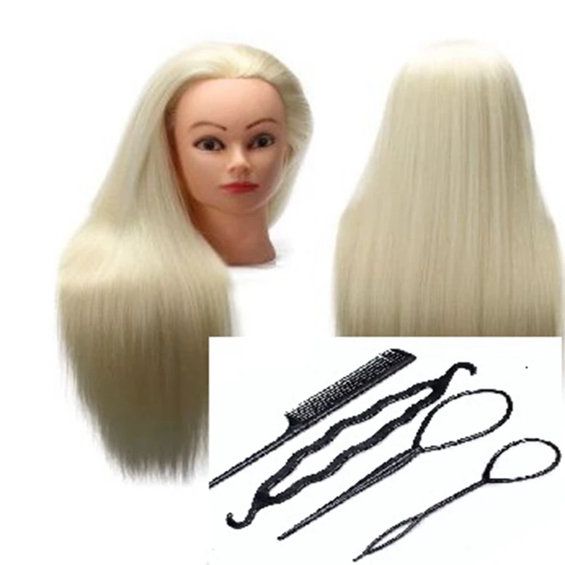 

CAMMITEVER White Hair Mannequin Heads for Female Training Practice Hairstyling Display