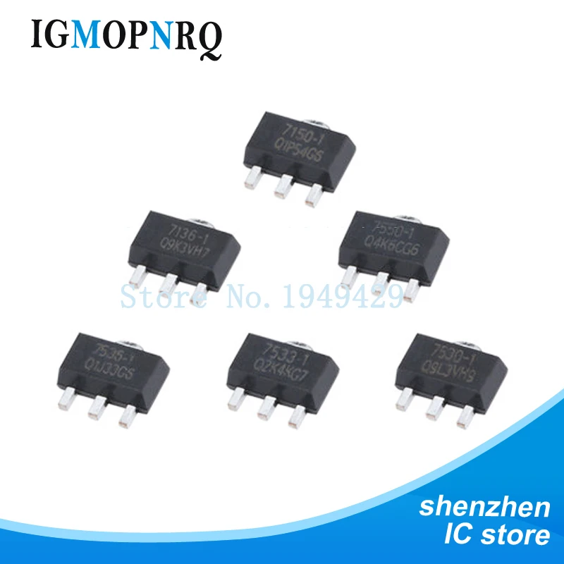 20PCS 2SB772 2SD882 78L05 78L06 78L08 78L09 SOT-89 78L10 78L12 78L15 78L33 79L05 transistor SMD