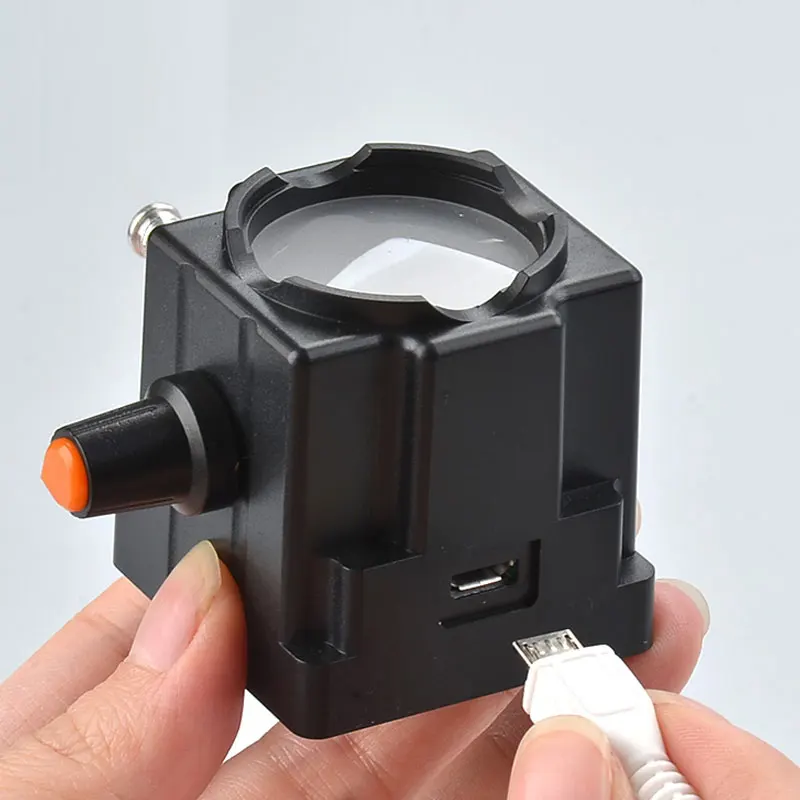 Quang Sạc Một Mắt Sinh Học Kính Hiển Vi LED Đèn Độ Sáng Cao Dưới Microscopio Illuminators