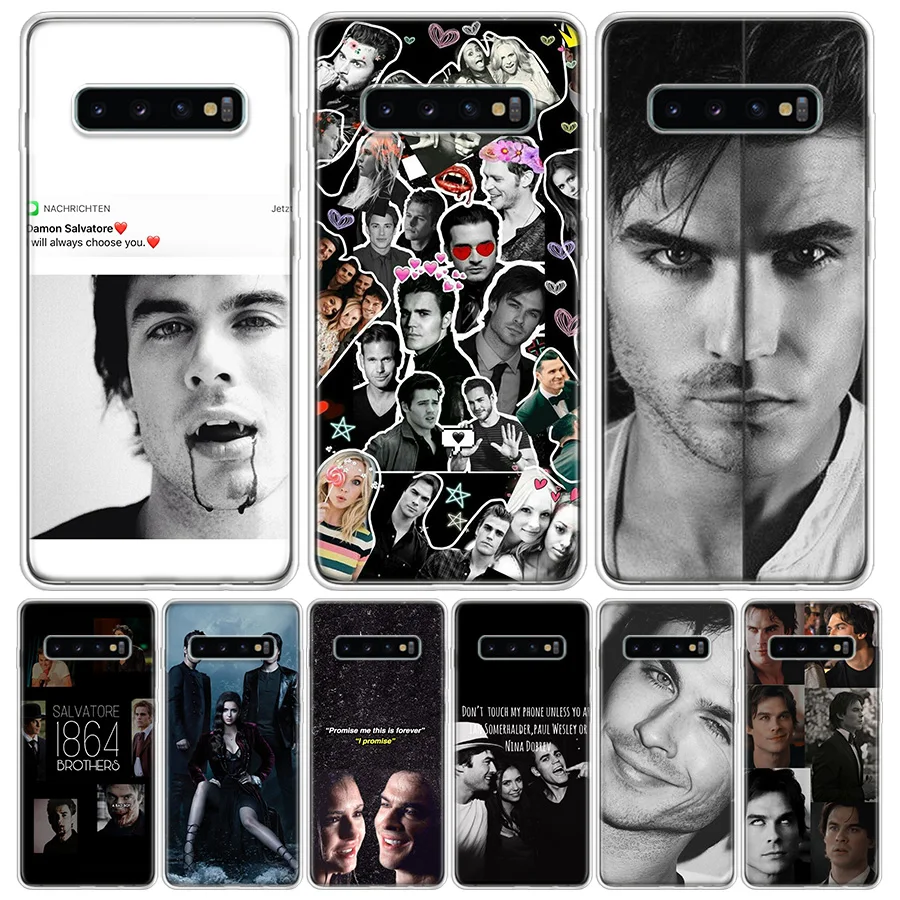 The Vampire Diaries Damon Salvatore Phone Case For Samsung Galaxy S24 S22 S23 Ultra S20 FE S10 S21 Plus S10E S9 S8 + Coque Back