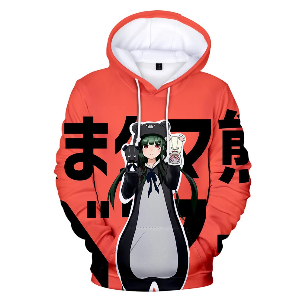 2021 Keluaran Baru Anime Kuma Kuma Beruang Yuna Hoodie 3D Cosplay Bertudung Pria Wanita Fashion Kaus Pakaian