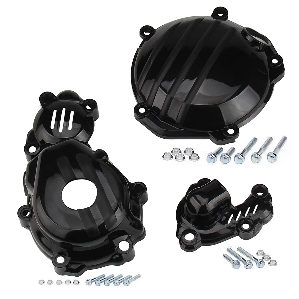 Motorcycle Clutch Cover Magneto Engine Water Pump Guard Set For KTM  Husqvarna 4 Stroke 250 350 SX-F XC-F FC FE FX 250 350