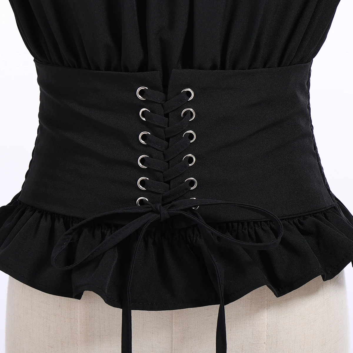 Women Girl Long Sleeve Shoulder-off Corset Blouse Tops Sexy Gothic Steampunk Lolita Casual Shirt