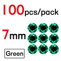 100 Piezas de 7mm Verde