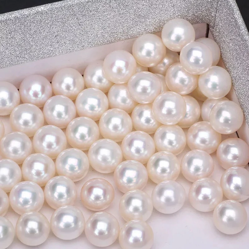 Free Shipping 4A Excellent Quality High Luster Natural Round Pearl  2mm-11.5mm Loose Freshwater Pearls For Jewelry Making DIY