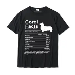 Funny Corgi Facts Nutrition Gift Cardigan Pembroke Corgi Mom T-Shirt Cotton Gift Tops T Shirt Prevalent Student T Shirts Crazy