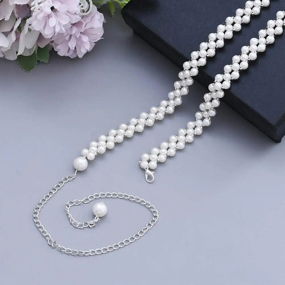 Handmade Elegante Kette Gürtel Für Frau Perlen Perlen Gürtel Für Kleider Perle Gürtel Für Damen Mädchen Schärpe Gürtel Klar Braut gürtel