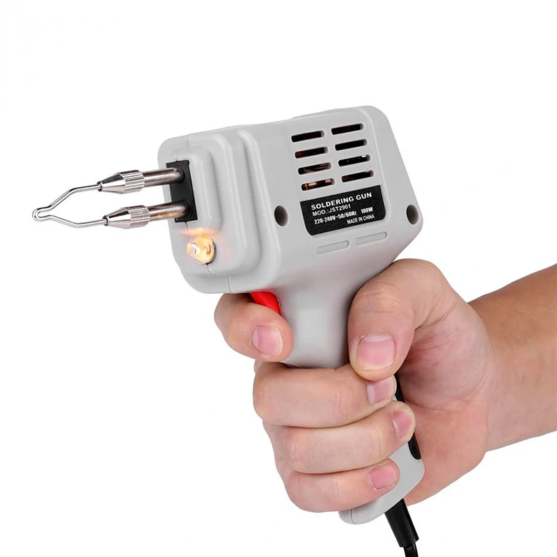 Selling Elektrische Soldeerbout Gun Hot Air Heat Gun Hand Lassen Tool Met Soldeer Lassen Reparatie Gereedschap Kit Eu 220V 100W