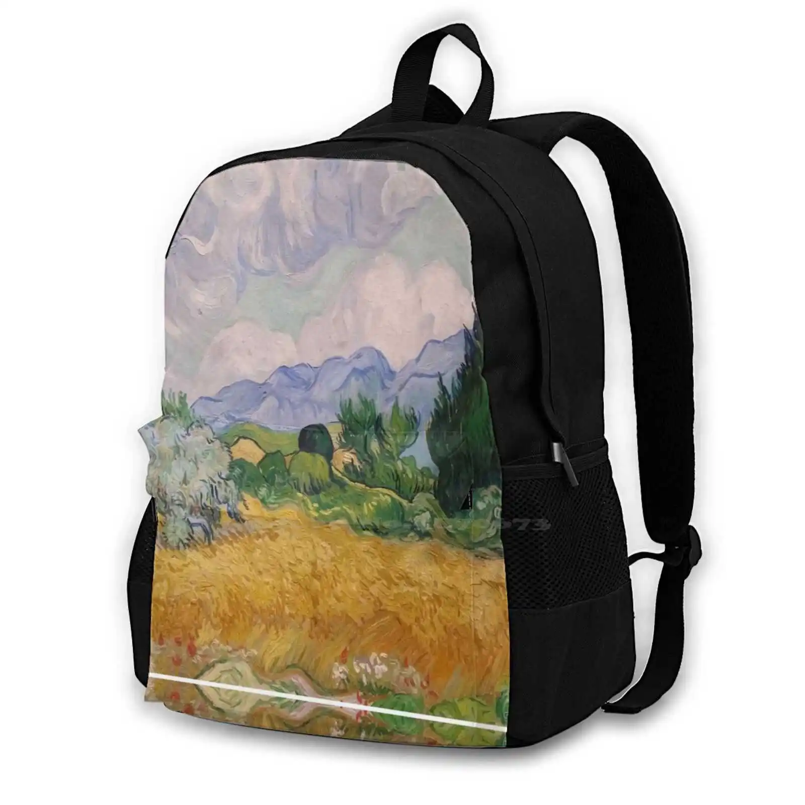 Fields Of Gold Women Men Teens Laptop Travel School Bags Hills Modern Art