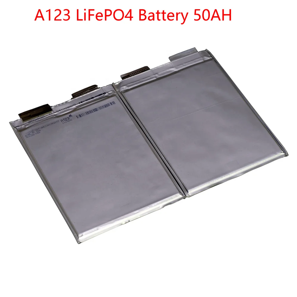 A123 3.2V50Ah LiFePO4 Pouch Rechargeable Battery for EV Motorcycle Solar Energy Storage System