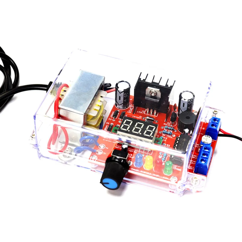 مجموعة منظم الجهد القابل للتعديل LM317 ، مصدر طاقة تيار مستمر إلكتروني لصنع أجزاء ، تدريب لحام متعدد الوظائف