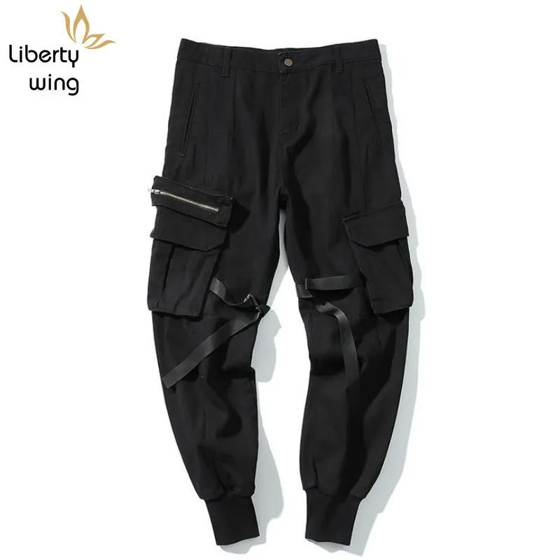 Pantalones militares De camuflaje para hombre, ropa De calle, para correr, color negro