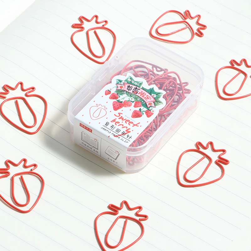 Kawaii Strawberry Meets PP Loose-leaf and Paper Tape Information Booklet Small Fresh Girl Heart Cute Gel Pen Cute Learning Set