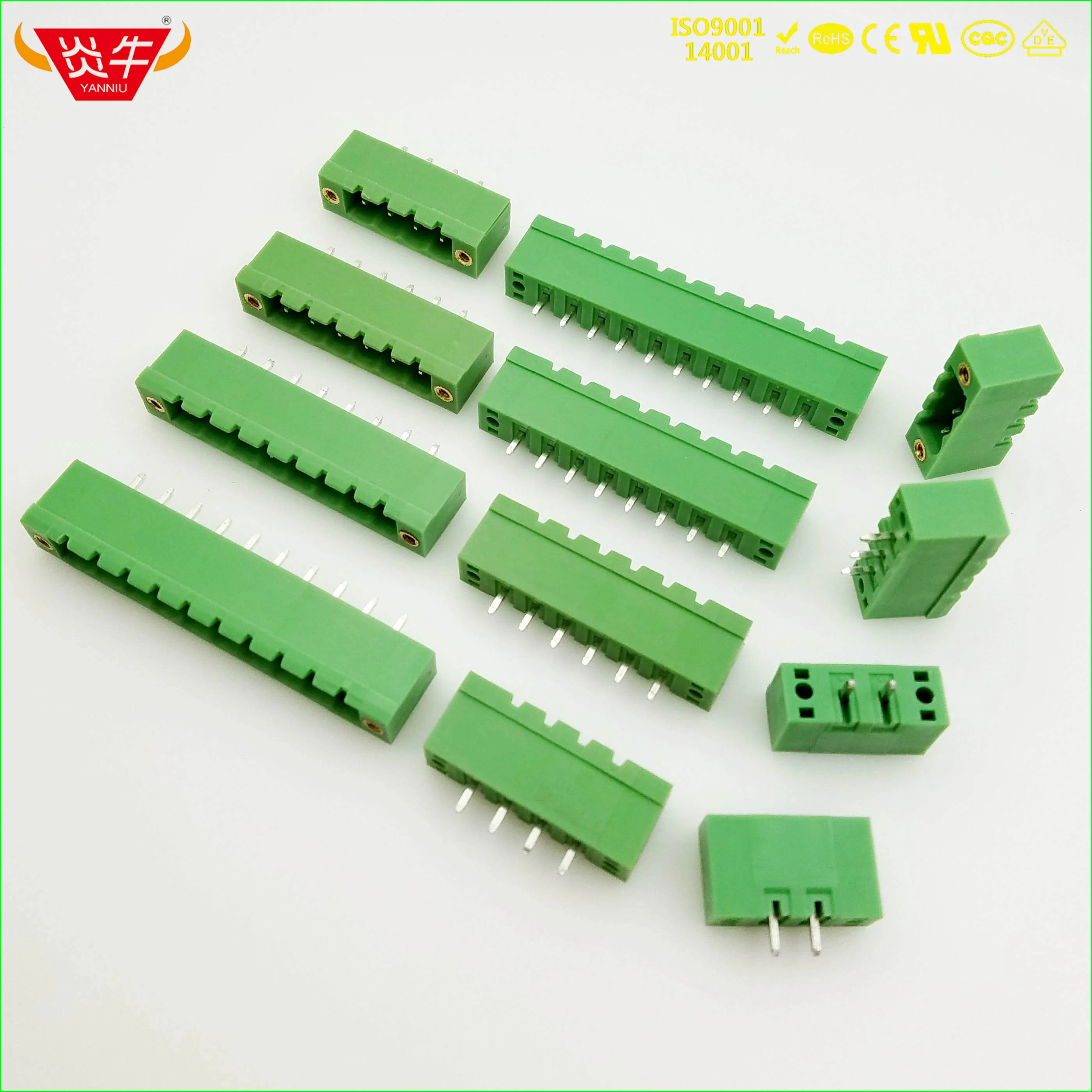 

50Pcs KF2EDGVM 5.08 2P ~ 12P PCB CONNECTOR PLUG-IN TEMINAL BLOCK 2EDGVM 5.08mm 2PIN ~ 12PIN MSTBV 2,5 GF PHOENIX CONTACT KEFA