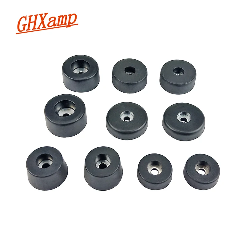 GHXAMP 4PCS Speaker Stand Foot Pad Shock Absorber Loudspeaker Rubber Non-slip amplifier Feet Audio Accessories 30*10mm 40*10mm