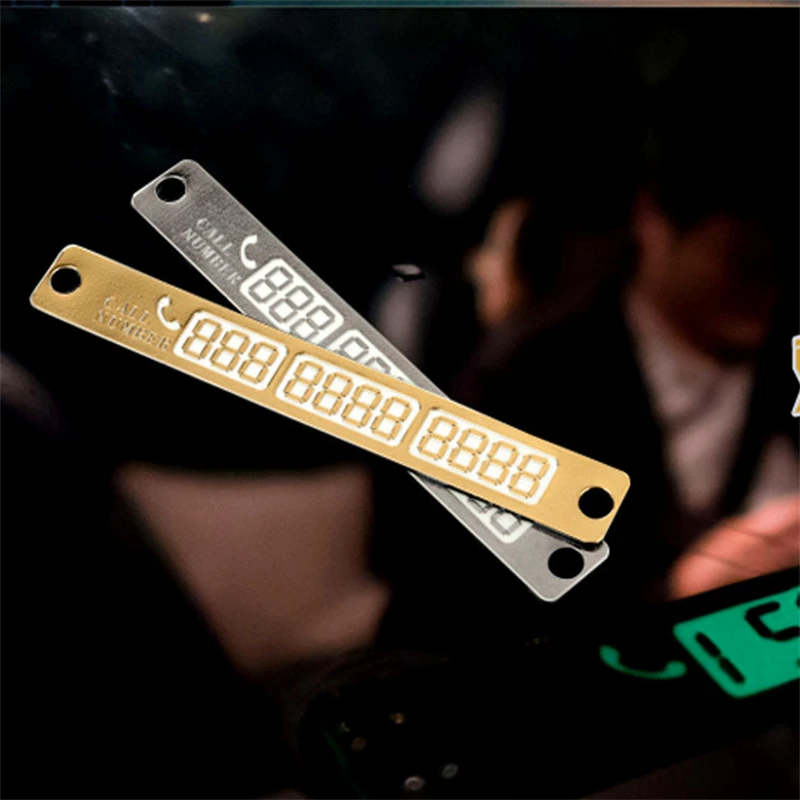 سيارة التصميم رقم الهاتف بطاقة ملصق ليلة مضيئة بطاقة مواقف السيارات المؤقتة لوحة المصاصون رقم الهاتف بطاقة سيارة ملصقا