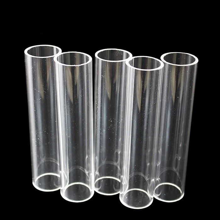 20pcs )Transparent Round Wedding Perspex Stands Pipe Tube Acrylic Plinths senyu01318