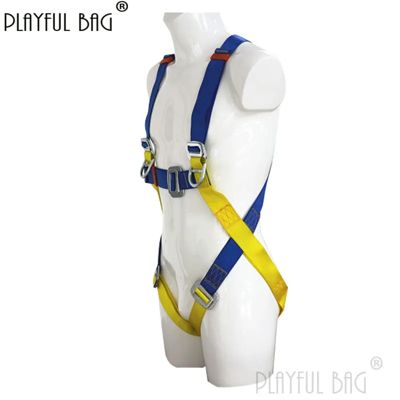 

PB Playful bag Five point Safety Belt European style Safety Belt Climbing Equipment Height Working Protection ZL59