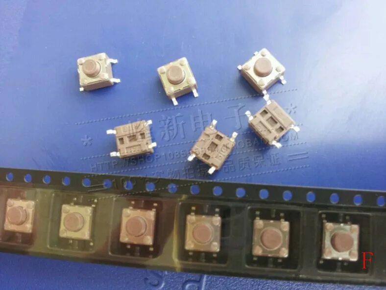 20Pcs Taiwan 6*6*5 button micro key switch table SMD 4-pin switch touch micro switch brown