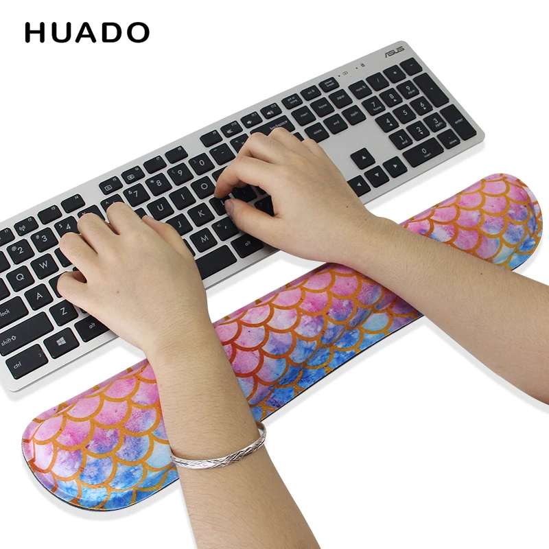 Memory Foam Set Keyboard Wrist Rest Mat Pad Ergonomic Wrist Support Computer, Laptop, Mac, Comfortable  Lightweight for Easy Typ