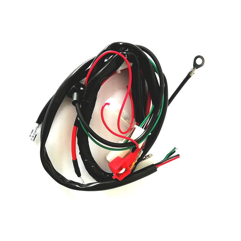 Motorcycle Wiring Harness Machine Electric Start Wiring Loom Harness for 47cc 49cc 50cc 70cc 90cc 110cc 125cc