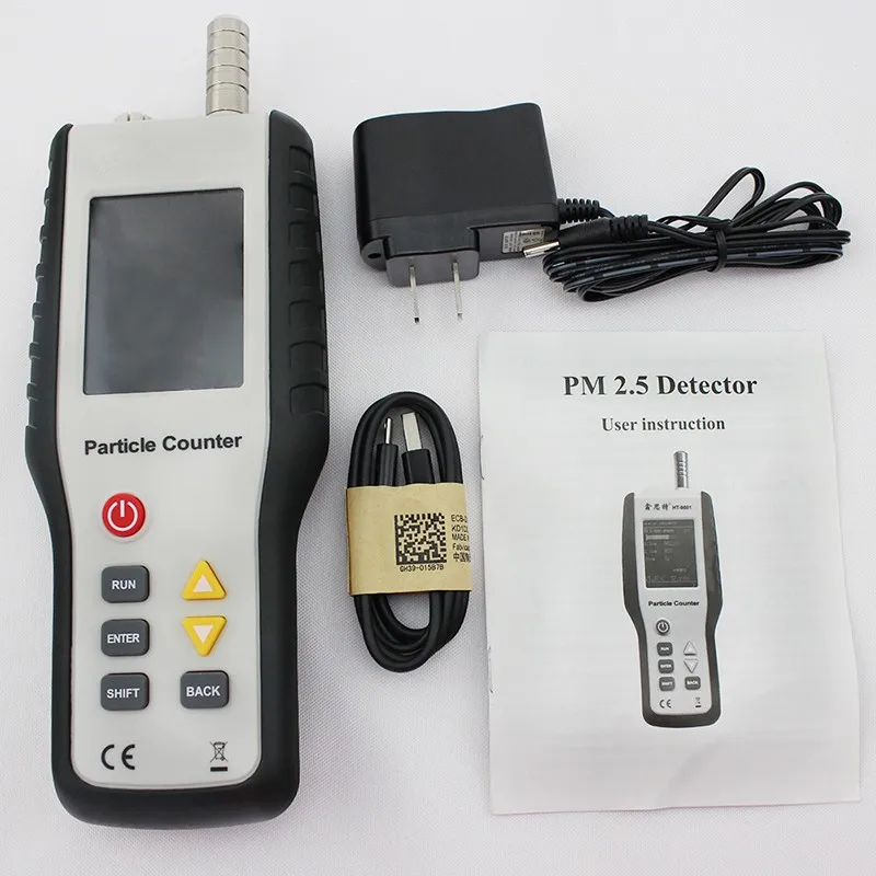 HT-9600 High Sensitivity PM2.5 Detector Particle Monitor Professional Dust Air Quality Monitor Handheld Particle Counter