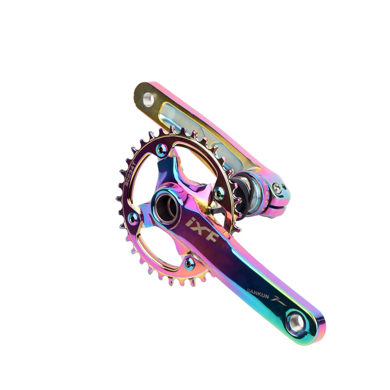 IXF Integrated Crankset Mtb Crank Arms For Bicycle Hollowtech 104 Bcd Crank 2 Crowns 32/34/36/38T Mountain Bike Connecting Rods