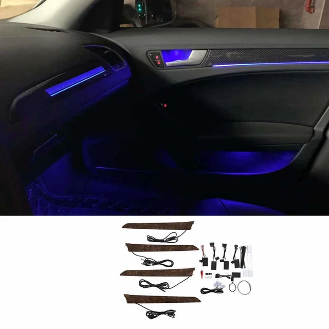 Car Interior Upgrades 21 Color LED Ambient Lighting Kits for MMI Controller  Replacement for Audi A4 A5 B8 B8.5 2009‑2016