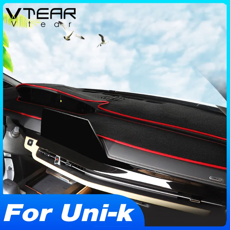 

Vtear Dashboard Non-slip Mat Decoration Car Anti-Dirty Pad Accessories Interior Dust-Proof Parts For Changan Uni-k Unik 2022