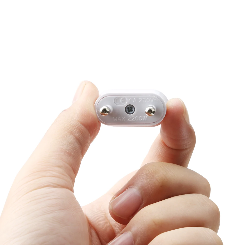 5 pc US to EU Europe Plug Power Adapter White Travel Power Plug Adapter Converter Wall Charger plug