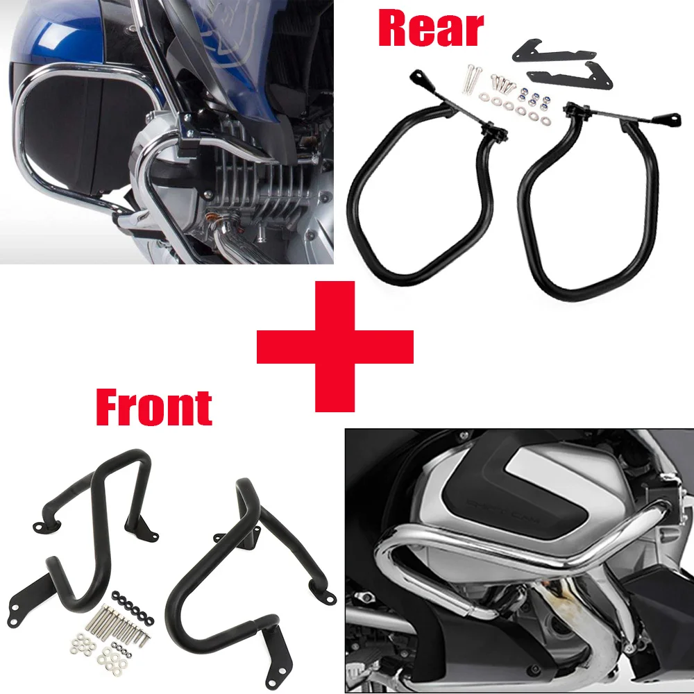 

Highway Engine Guard Front&Rear Sawddlebag Guard Rails Crash Bar Bumper Protector For BMW R1250RT R1250 RT R 1250 RT 2018-2023