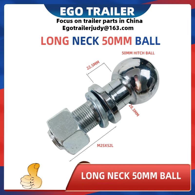 EgoTrailer Chrome Long neck 50MM 1