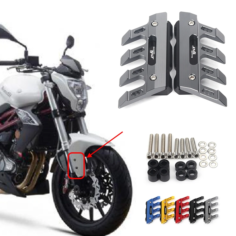 

For Benelli BN600 BN302 BJ250/BJ300GS TNT125/135 TNT250 Motorcycle Mudguard Front Fork Protector Guard Fender Slider Accessories