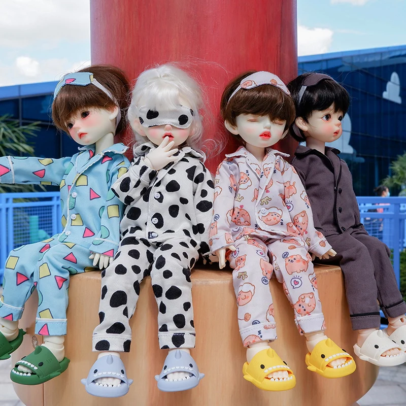 1/6BJD Doll Clothes Shirt Tops Trousers Pajamas Set Home Clothes for Large 1/6, Yosd, 30cm Doll Clothes Accessories Shoes