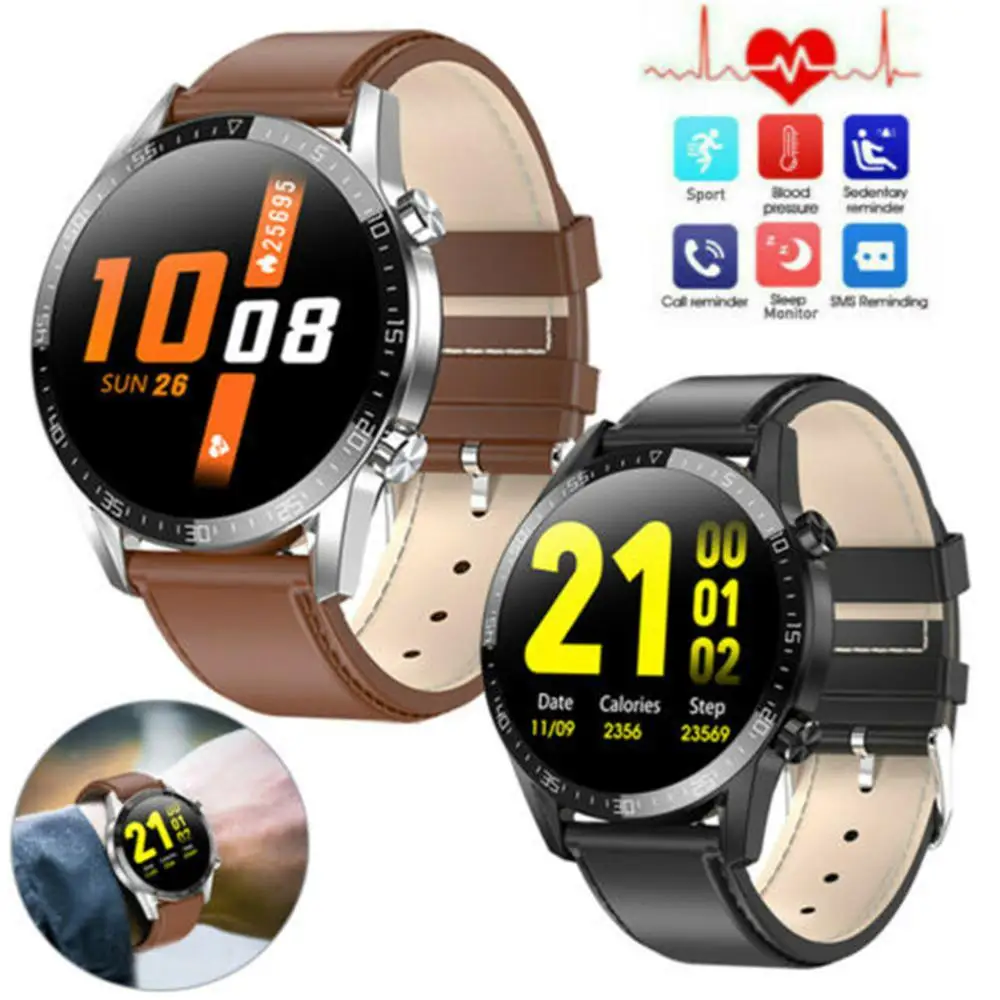 

Men Women Luxury Smart Watch ECG Heart Rate Monitor Pedometer Activity Fitness Tracker for iPhone Android Samsung Moto LG