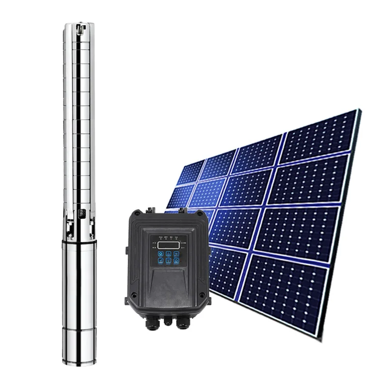 

2hp solar submersible water pump system for deep well and borehole set in zimbabwe