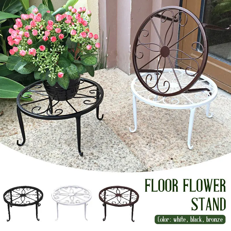 Stehen für Blumentöpfe Eisen Kunst Top flappen Metall Pflanzen stehen Blumentopf halter Garten töpfe Pflanz gefäße Indoor Outdoor Wohnkultur