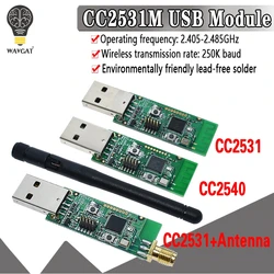 Wireless Zigbee CC2531 CC2540 Sniffer Bare Board Packet Protocol Analyzer Module USB Interface Dongle Capture Packet Module