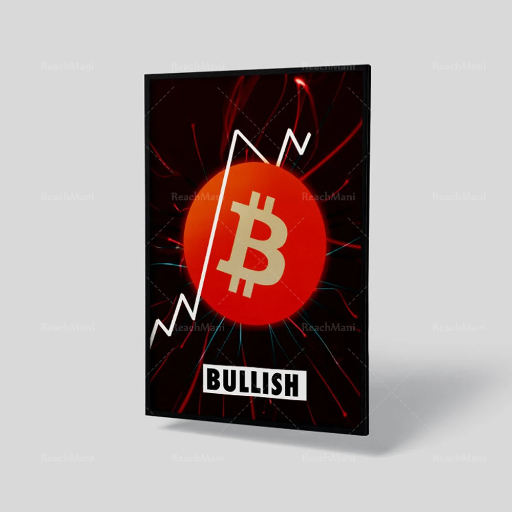 Bullish On Bitcoin Poster | Bitcoin Wall Art