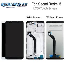 For Xiaomi Redmi 5 LCD Display +Touch Screen Assembly With Frame Black/White 720*1440 Digitizer+Tools