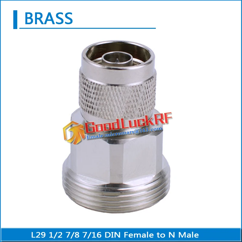 High-quality L29 7/16 DIN Female to L16 N Male Plug N Male to DIN Female Jack Straight 50ohm Copper RF Connector Adapters